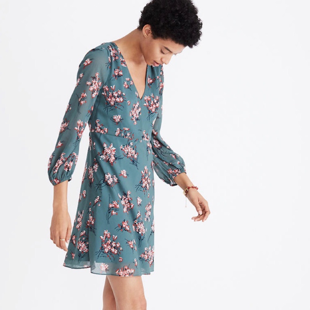 Madewell Marguerite Dress in Butterfly Garden